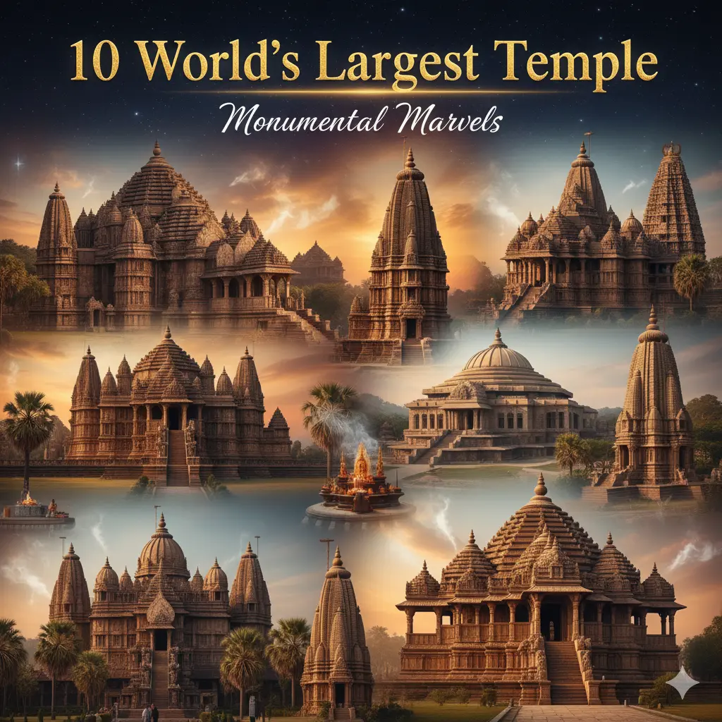 10 World's Largest Temple: Monumental Marvels
